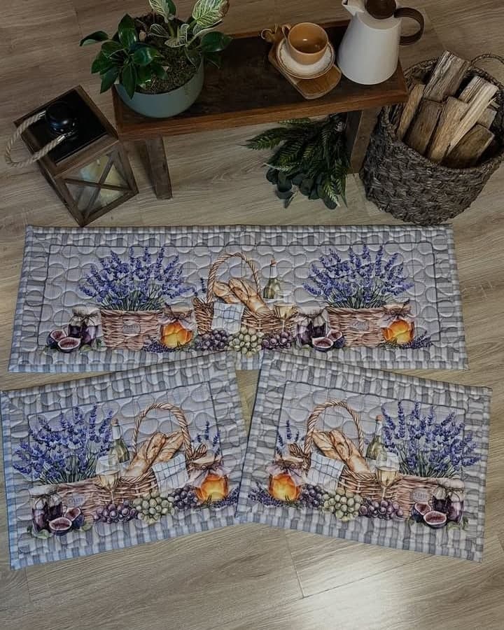 Jogo de tapetes Lavanda